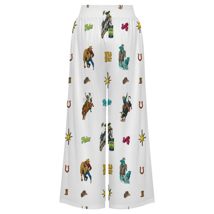 Baha Ranch The Last Roundup Rodeo High Waisted Wide Leg Pants