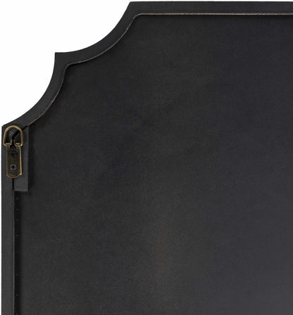 Abangay Gold Contemporary Wood Frame Mirror - Clearance