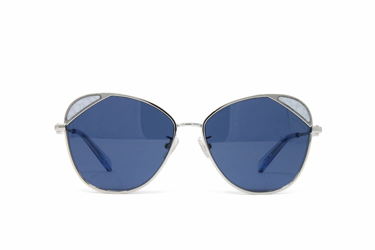 Coach Silver Women's Butterfly Shape Sunglasses