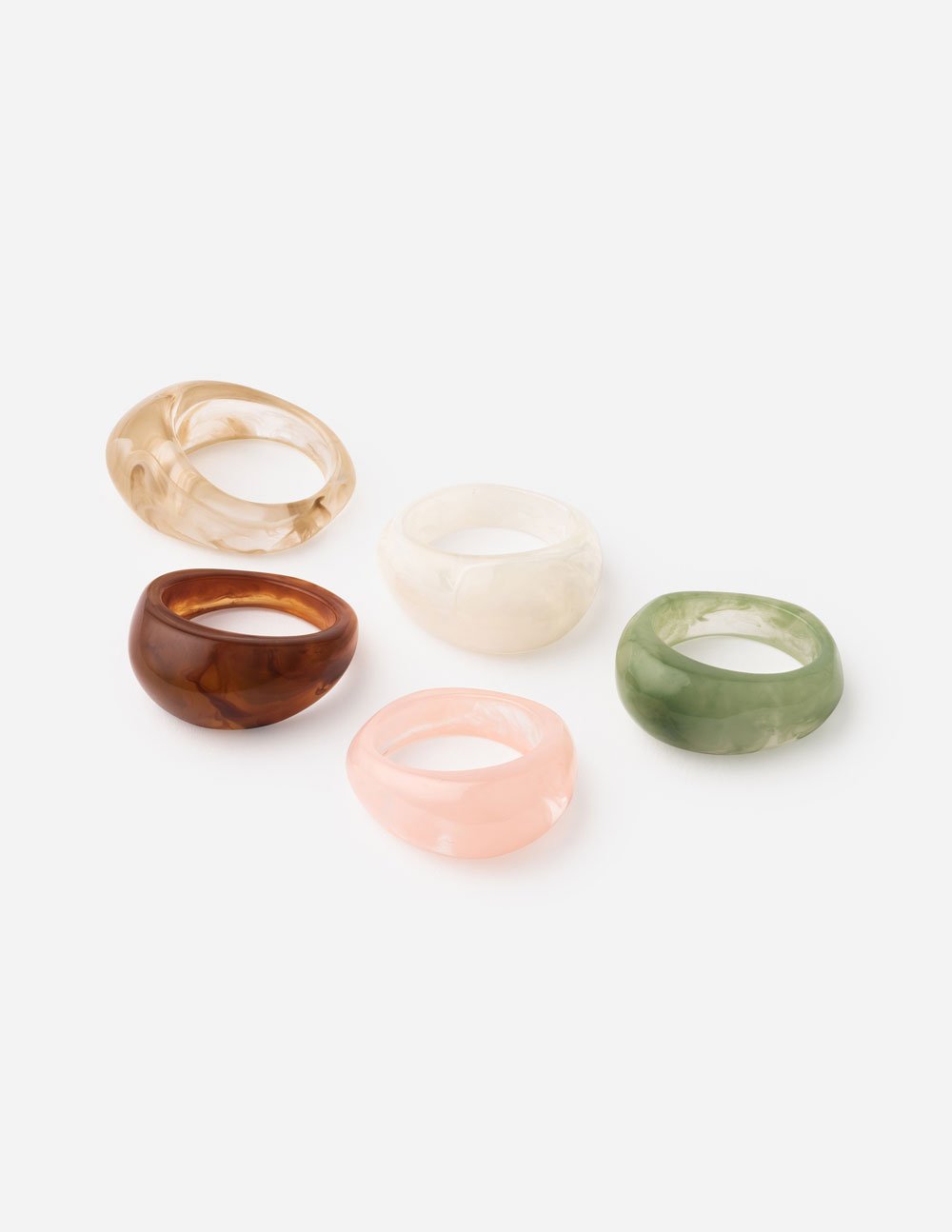 Elevated Faith Resin Dome Ring Set