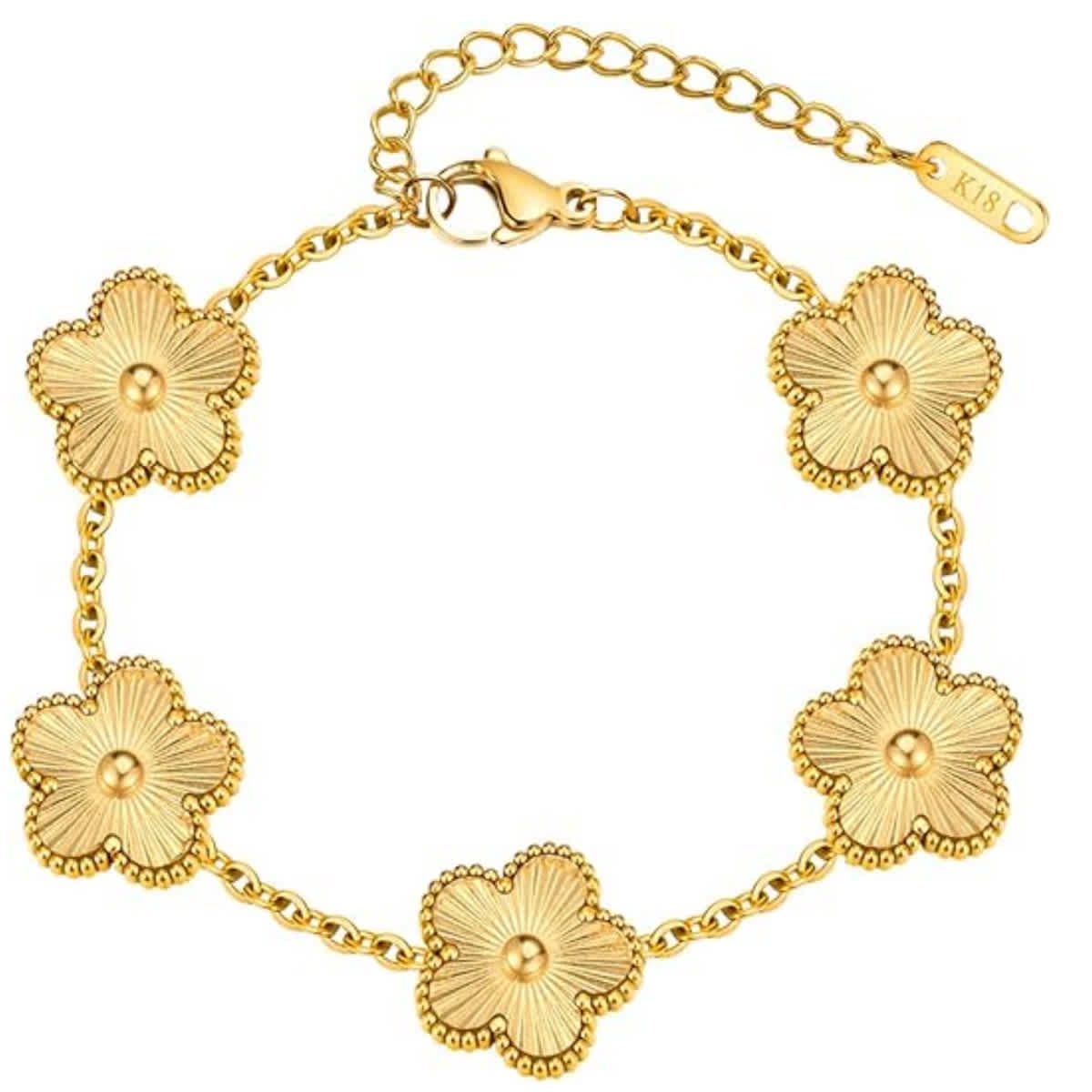 Adjustable Elegant Floral Bracelet