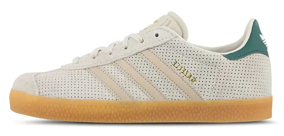 adidas Grade School Gazelle 'Wonder Beige Green Gs' Sneakers