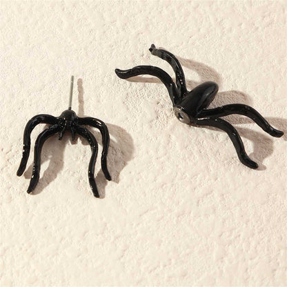 Black & Silvertone Spider Ear Jacket
