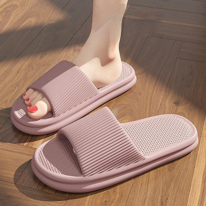 Striped Non-Slip House Slippers