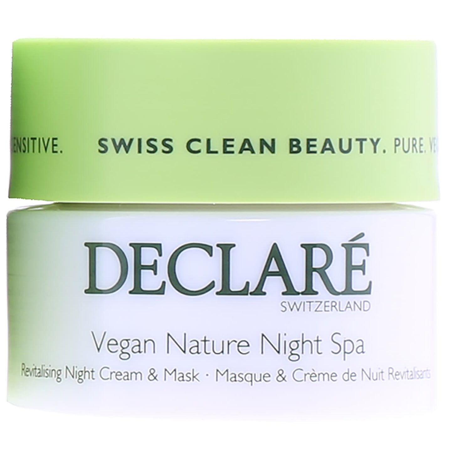 Declare Vegan Nature Senstive Night Cream Mask Jar