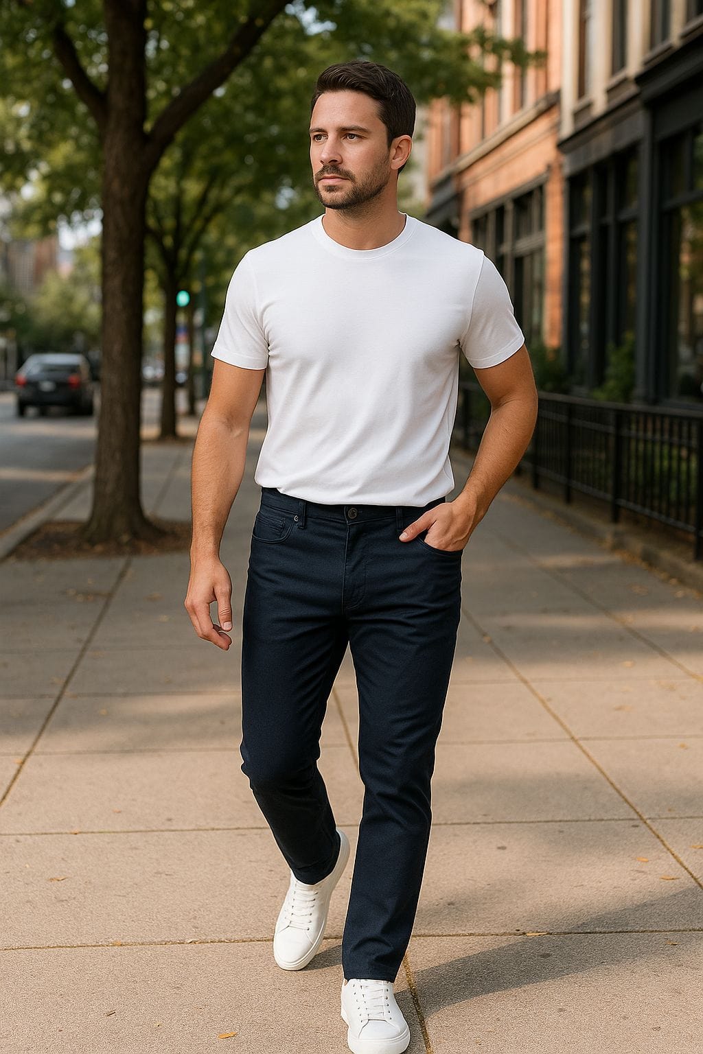 BenBen Mens 2 Pack Chinos Medium Stretch