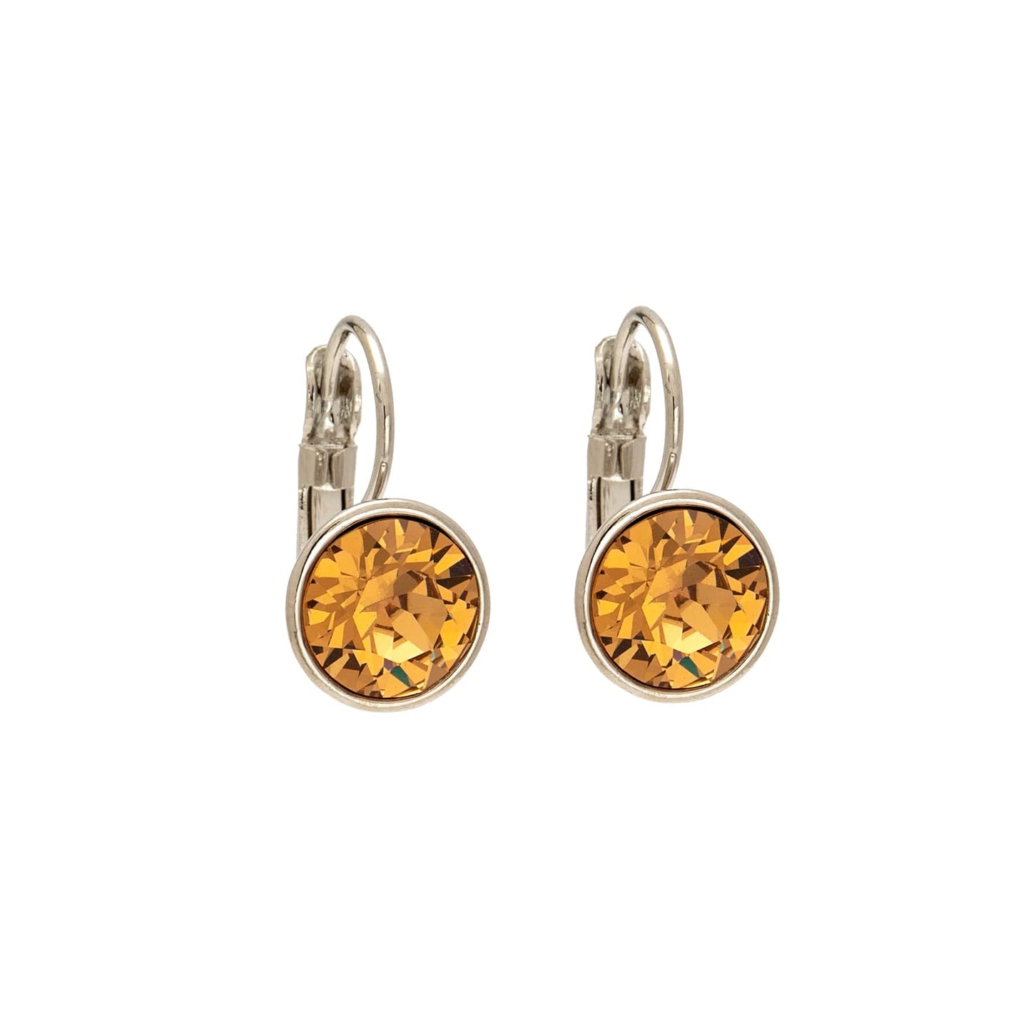 Classic Leverback Earrings with Sparkling Swarovski Crystals by callura
