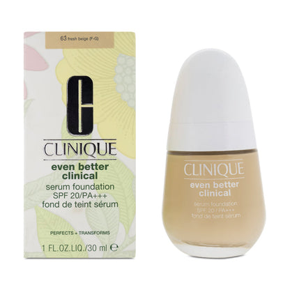 Clinique Serum Foundation 63 Fresh Beige  (F-G) Even Better Clinical 30ml