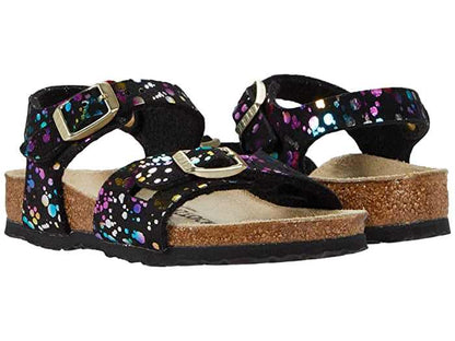Birkenstock Rio Kids Microfiber Confetti Black