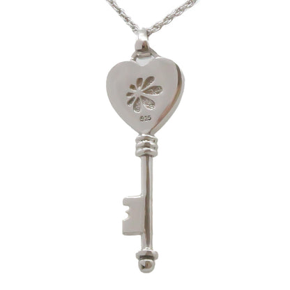 Key Heart Larimar Stone Sterling Silver Necklace By Marahlago