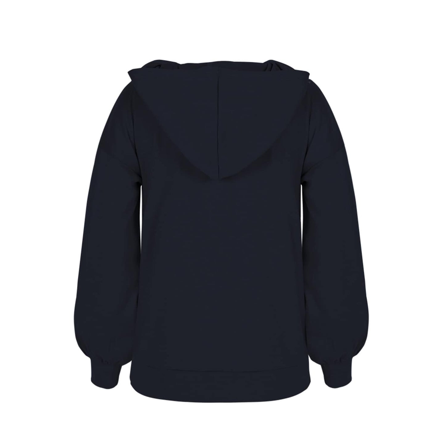 Dark Navy Rainbow Print Hooded Top