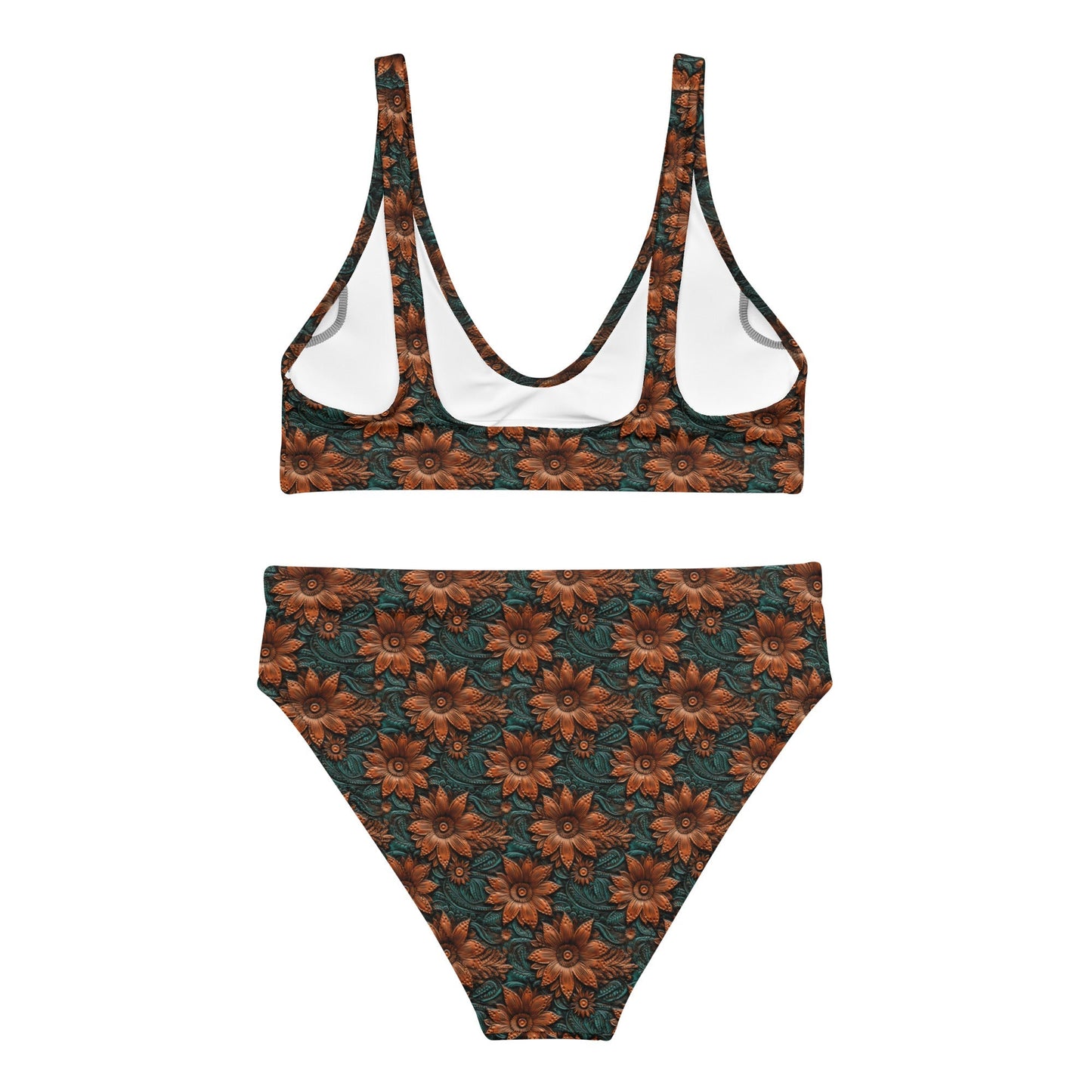 Baha Ranch Yeehaw Floral Leather Print Bikini