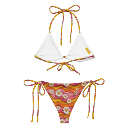 Baha Ranch Yeehaw Groovy Floral String Bikini