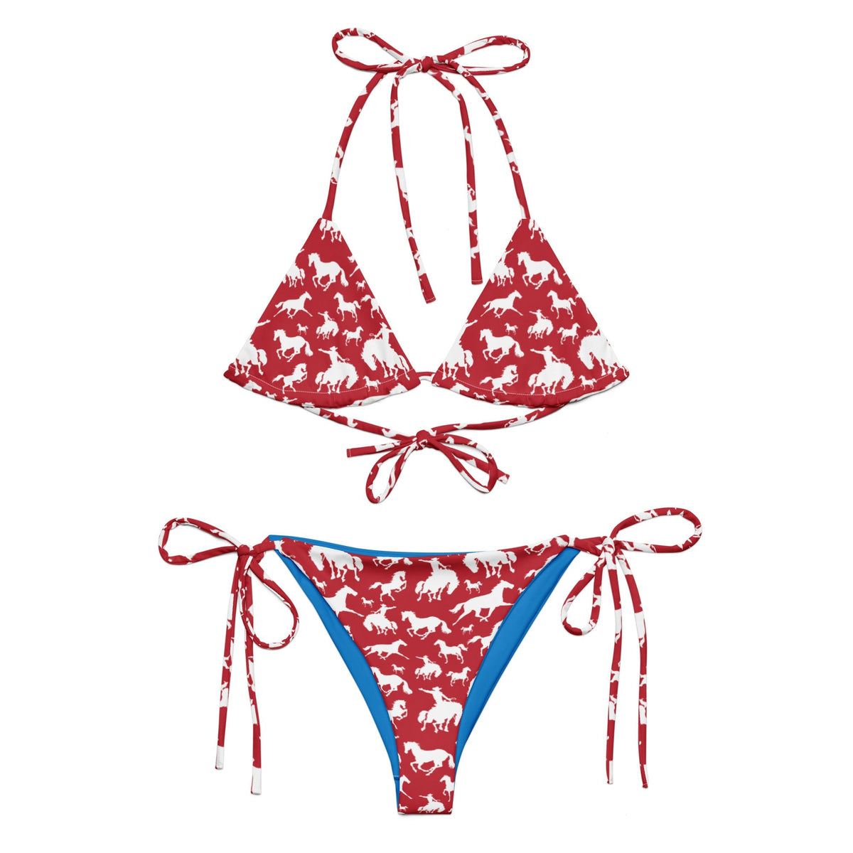 Baha Ranch Yeehaw Red Rodeo Cowboy String Bikini