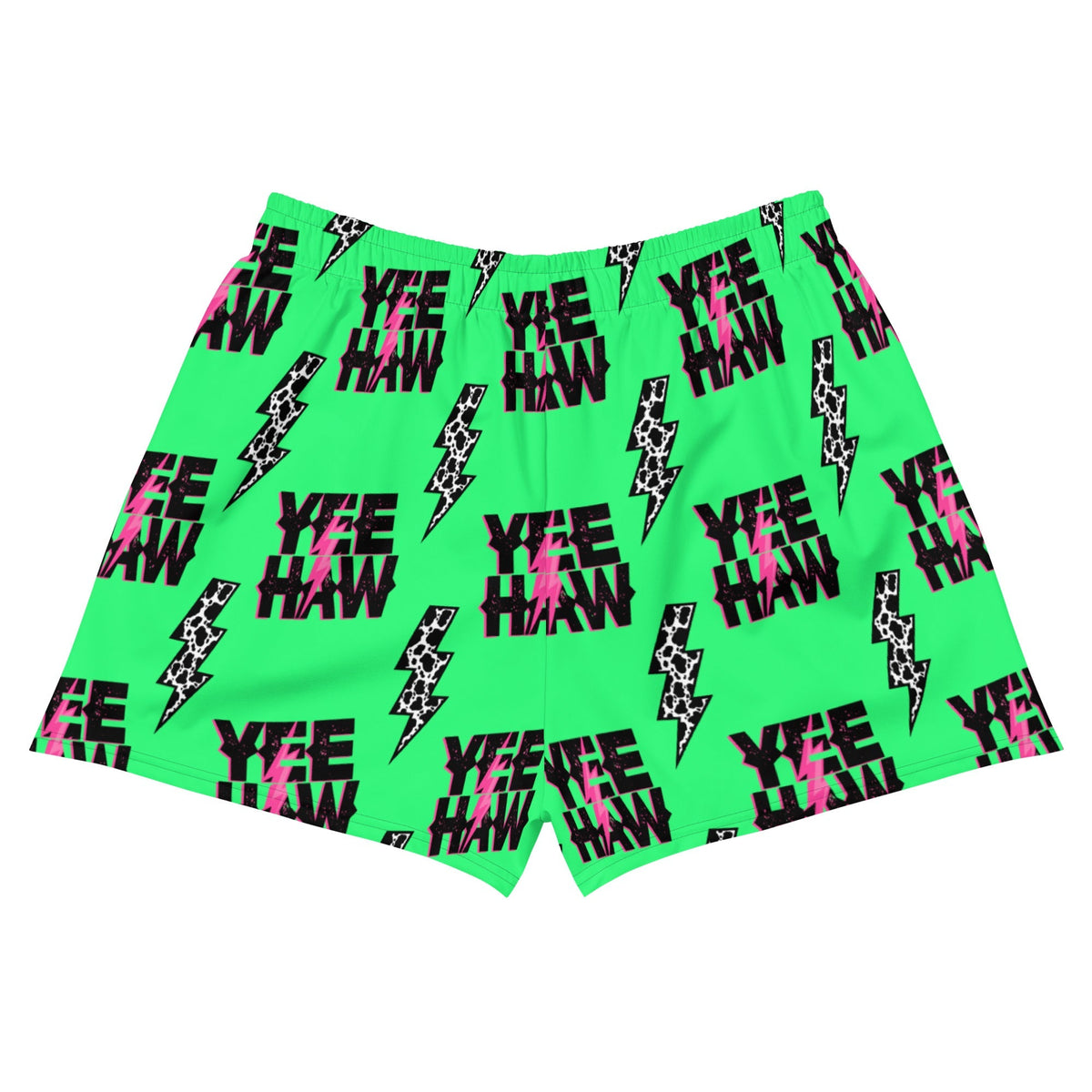 Baha Ranch Neon Yeehaw Women’s Athletic Shorts