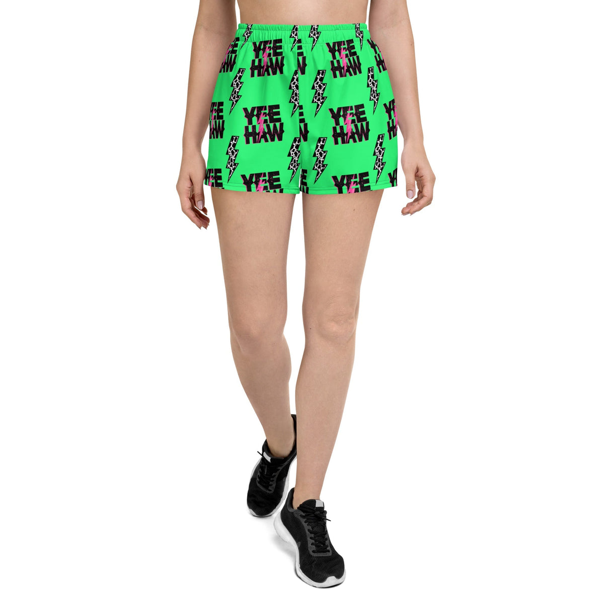 Baha Ranch Neon Yeehaw Women’s Athletic Shorts