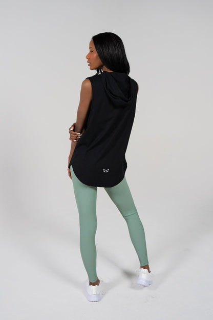 Determined Hooded Sleeveless
