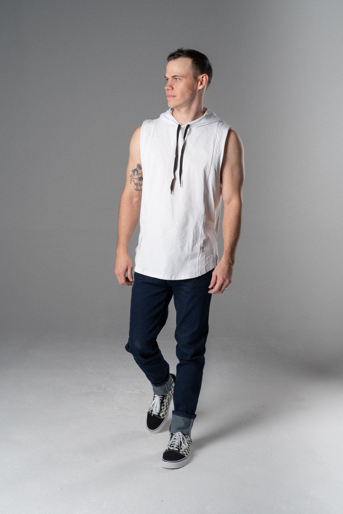 Determined Hooded Sleeveless