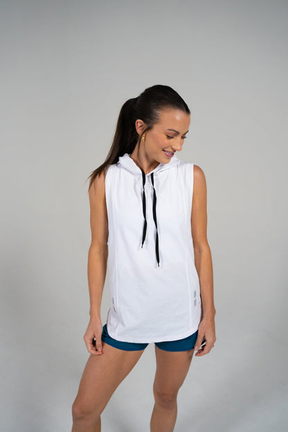 Determined Hooded Sleeveless