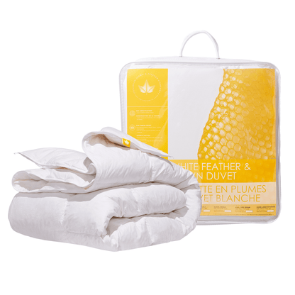 Canadian Down & Feather Company White Feather & Down Comforter, All Season Weight