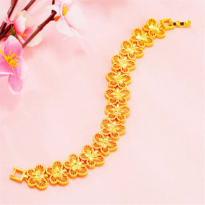 24k Goldtone Butterfly Bracelet