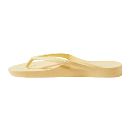 Archies Arch Support Flip Flops - Lemon
