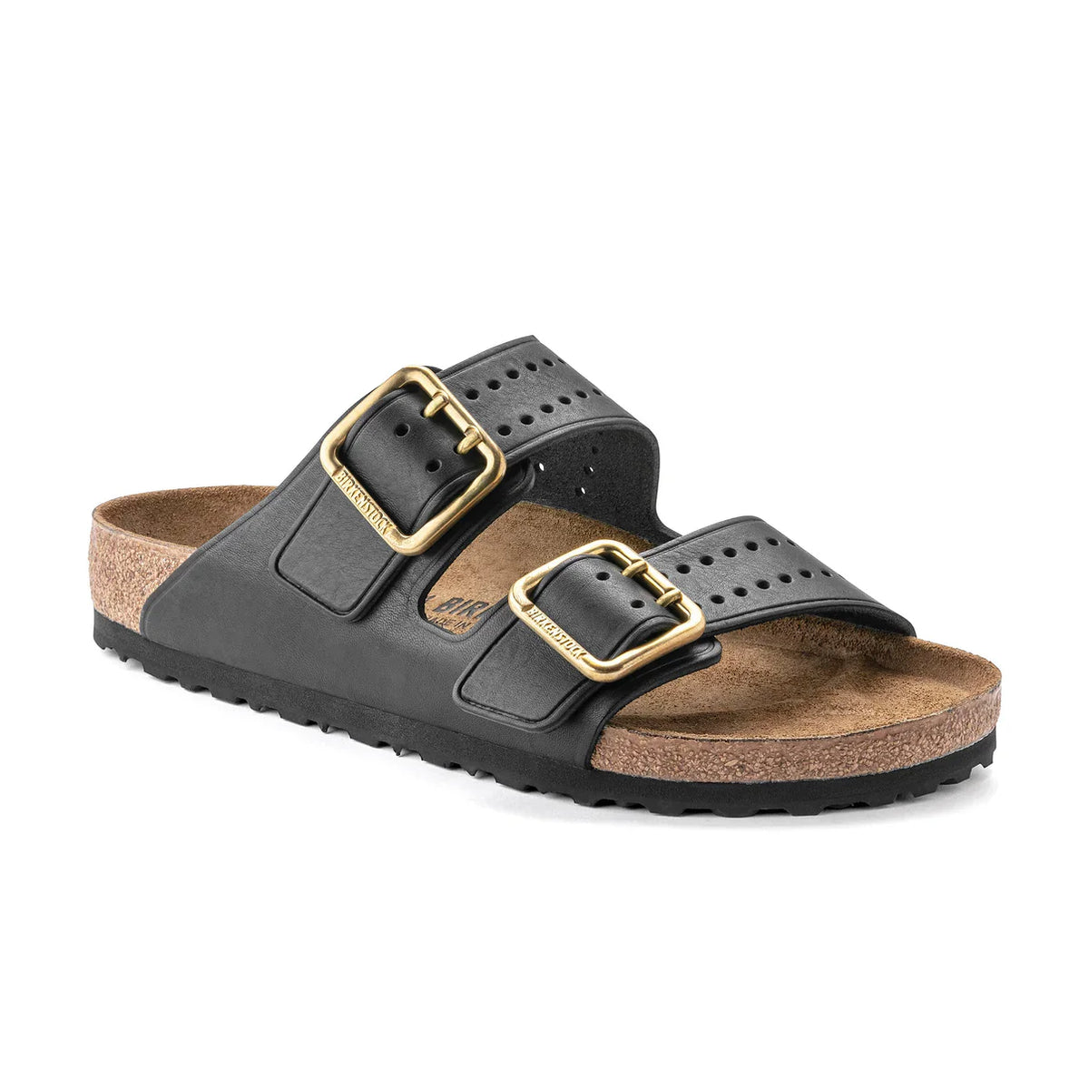 Birkenstock Unisex Arizona Bold Gap Natural Leather Black
