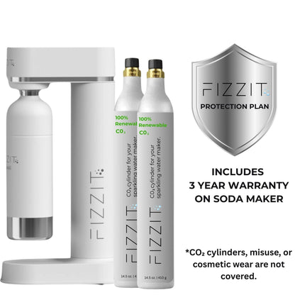 Fizzit™ Spärklï Carbonated Water Soda Maker with Stainless Steel Bottle – Dishwasher Safe Bottles - Sparkling Water Maker