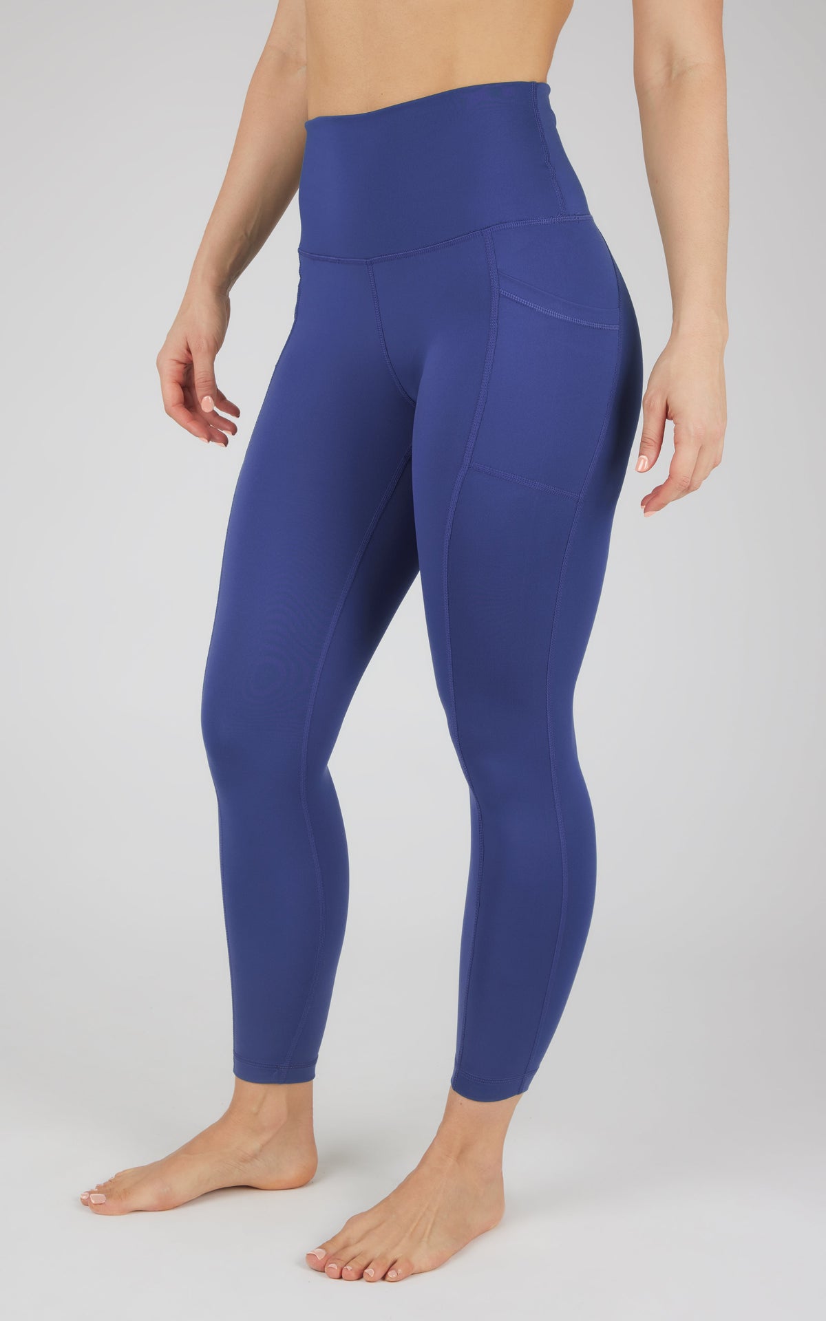 90 Degree by Reflex Lux Elastic Free High Waist Side Pocket 7/8 Ankle
