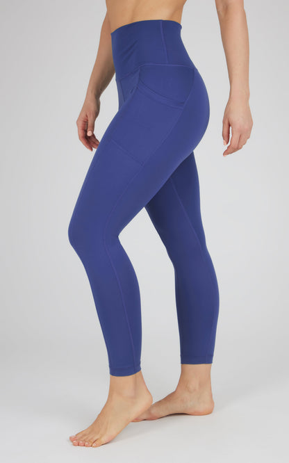 90 Degree by Reflex Lux Elastic Free High Waist Side Pocket 7/8 Ankle