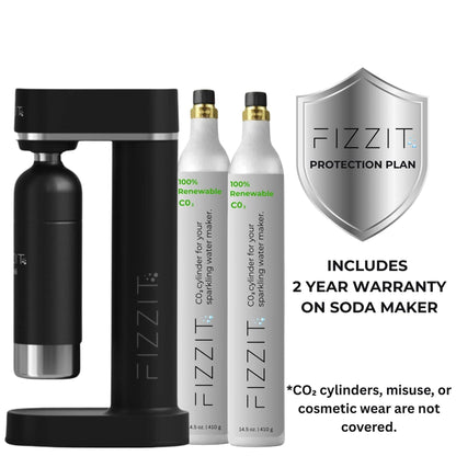Fizzit™ Spärklï Carbonated Water Soda Maker with Stainless Steel Bottle – Dishwasher Safe Bottles - Sparkling Water Maker