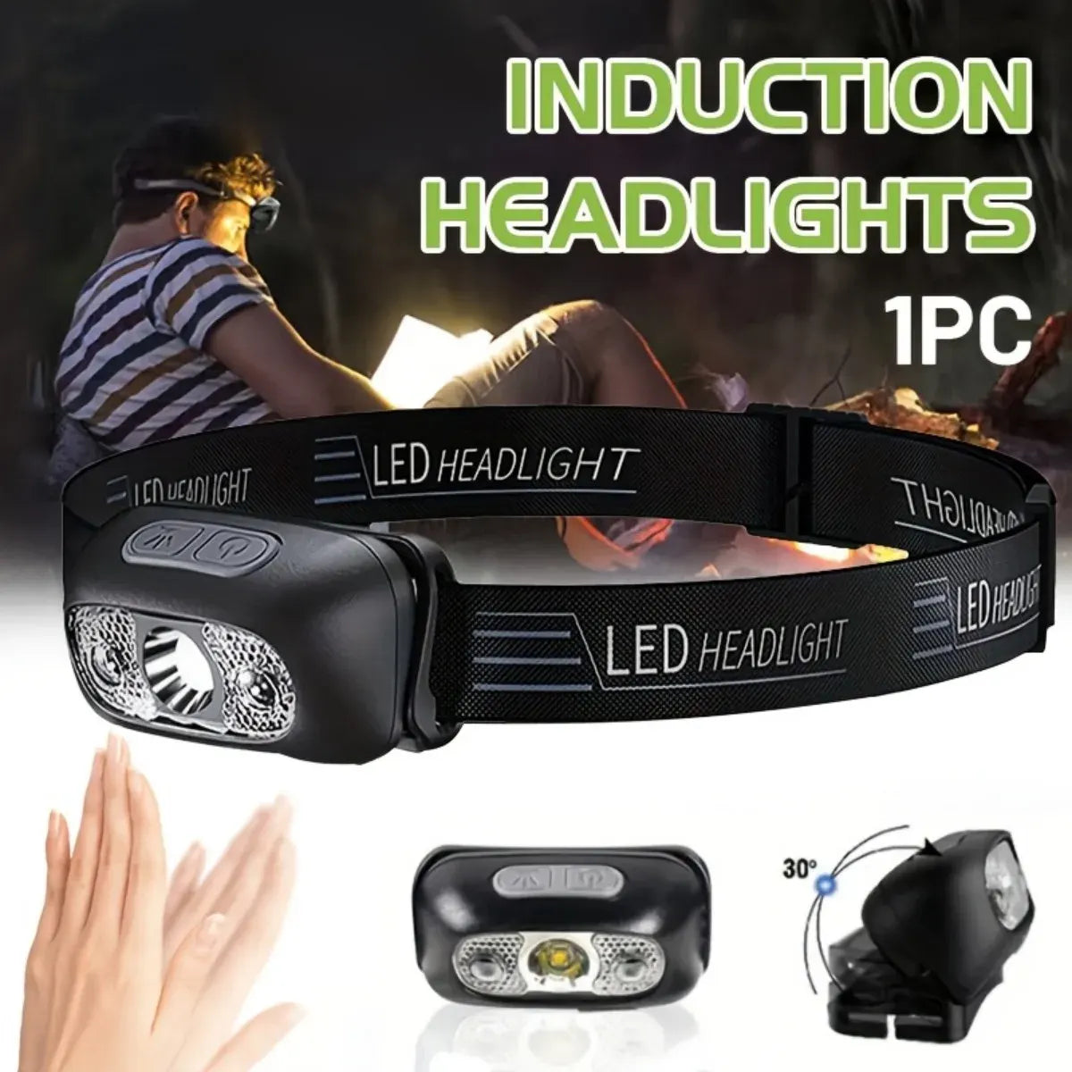 Dual Control Wave Sensor Headlamp