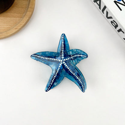 SSR Acetate Starfish Hair Claw Clip - Blue