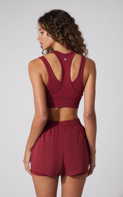 90 Degree by Reflex Seamless Ribbed Double Layer Bra