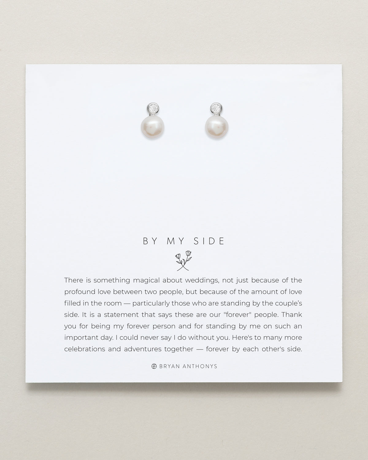 By My Side Pearl Studs
