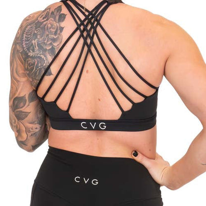 Constantly Varied Gear Butterfly Back Bra - All Black