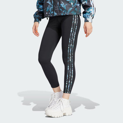 adidas Women's 3 Stripe Floral Leggings