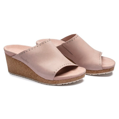 Birkenstock Namica Exquisit Nubuk Leather Crystal Rose Rivets