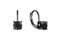 Black Rhodium Lever Back Earrings