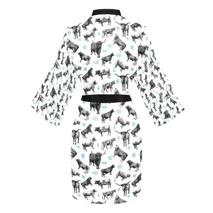Cattle and Brands Women's Lounge Kimono Robe