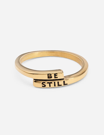 Elevated Faith Be Still Ring