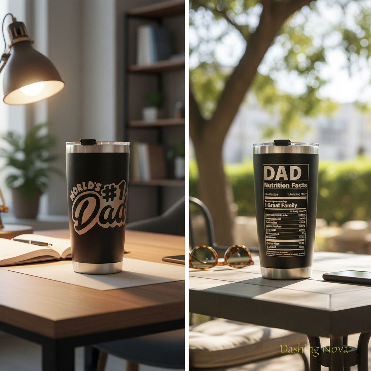 Best Dad Ever Laser Engraved Tumbler - Father's Day & Birthday Gift