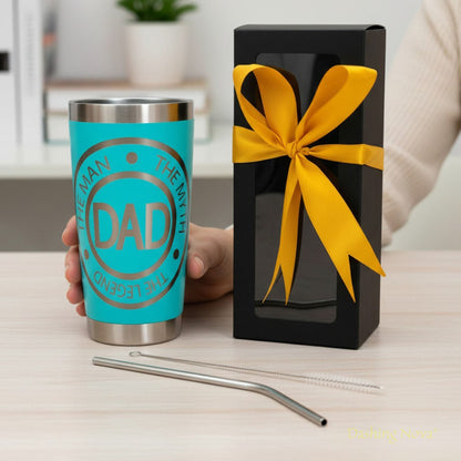 Best Dad Ever Laser Engraved Tumbler - Father's Day & Birthday Gift