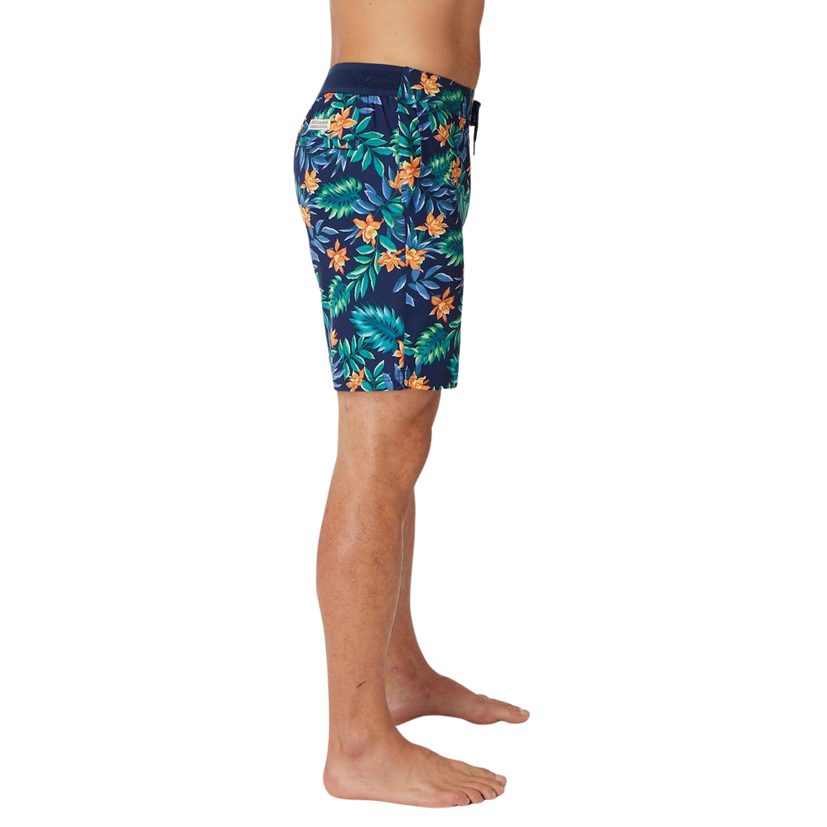 Fair Harbor Ozone Men's Swim Trunk Boardshort - Blue Palms - FINAL SALE