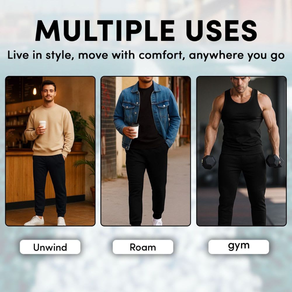 BenBen Men Ultra Soft Basic Fleece Jogger