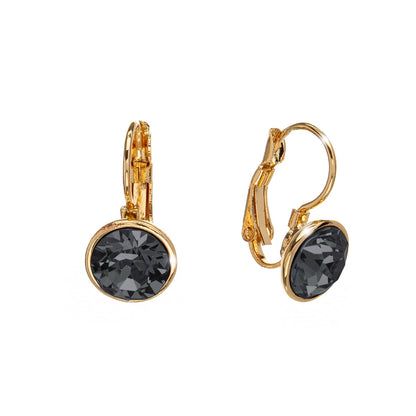 Classic Leverback Earrings with Sparkling Swarovski Crystals