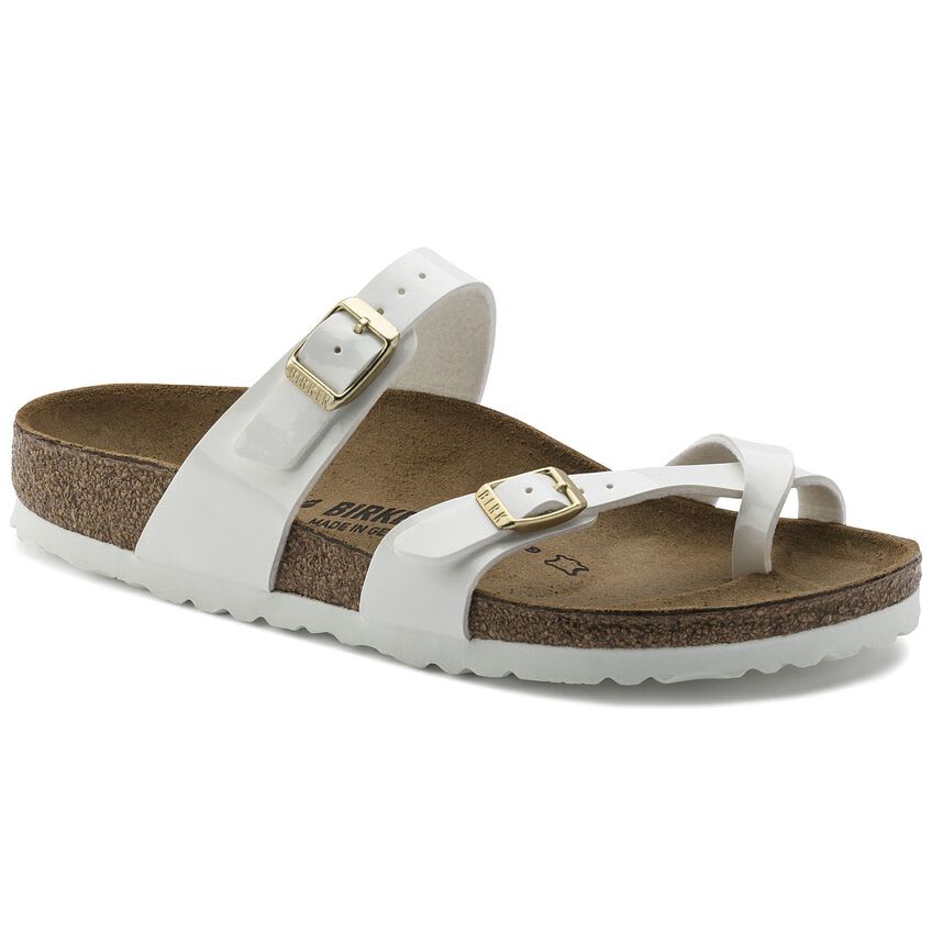 Birkenstock Mayari Birko Flor Patent White