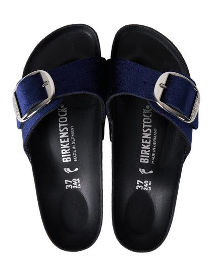 Birkenstock Madrid Big Buckle Nubuck Leather Midnight