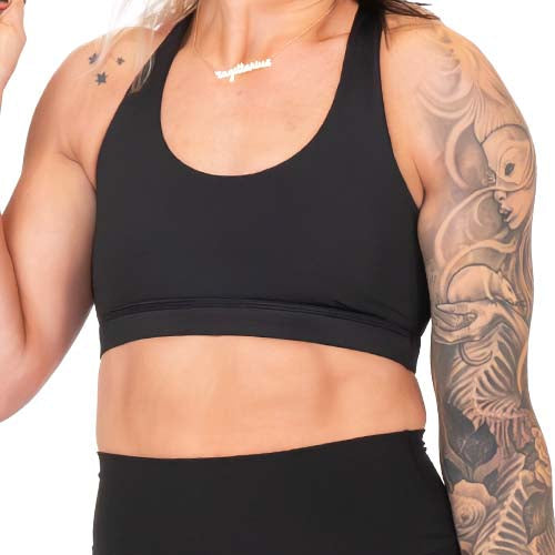 Constantly Varied Gear Butterfly Back Bra - All Black
