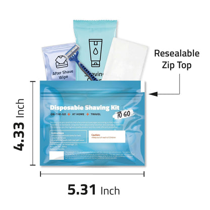 Disposible Shaving Kits Pack of 10 (Blue)